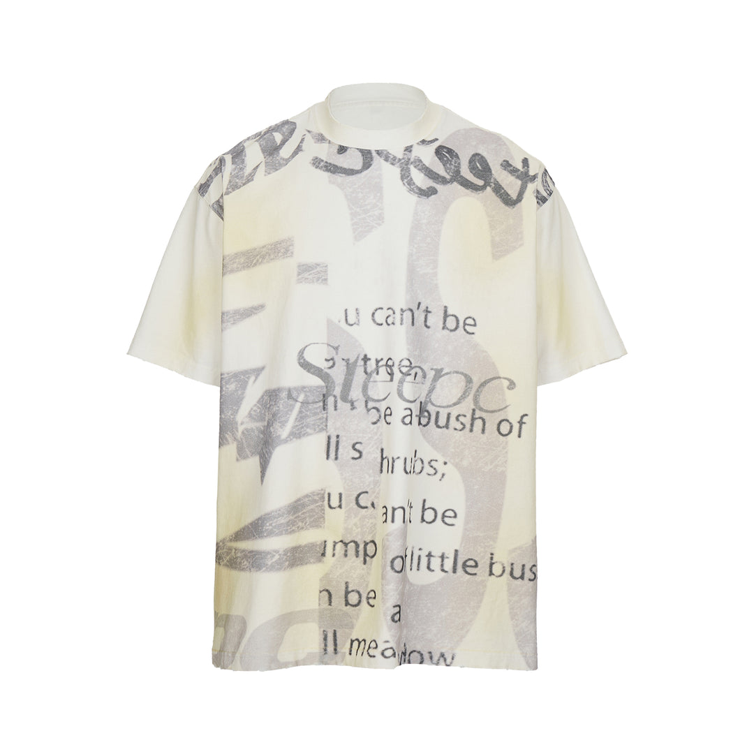 STEEPC Aged Spray Washed Blotch Full Print Tee | Face 3 Face
