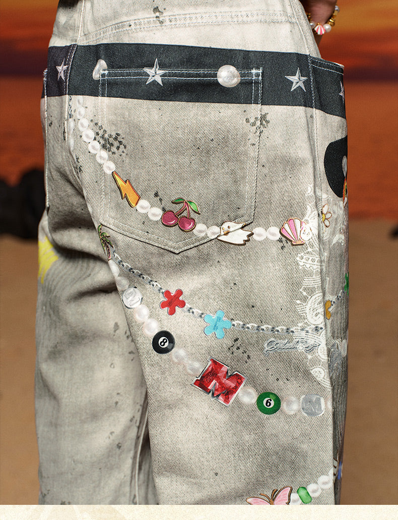 MEDM x STK Hyperrealistic Print Jeans | Face 3 Face