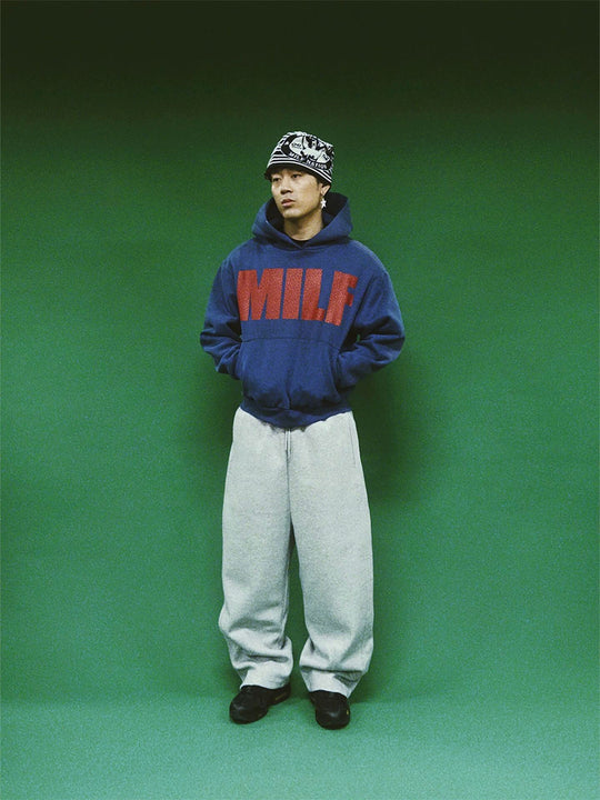 EVETS Gray Baggy Sweatpants | Face 3 Face