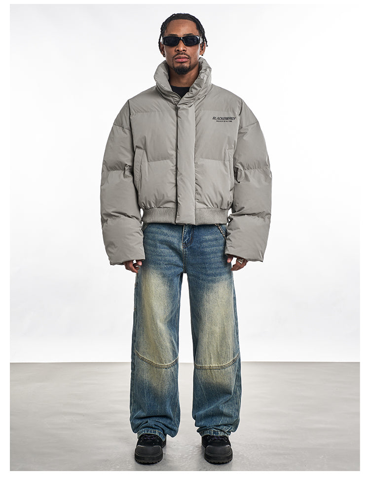 F3F Select Stand Up Collar Short Puffer Jacket | Face 3 Face