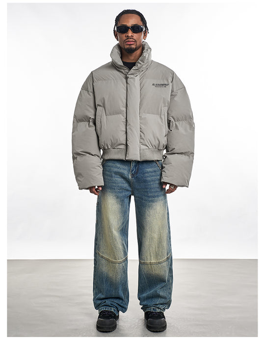 F3F Select Stand Up Collar Short Puffer Jacket | Face 3 Face