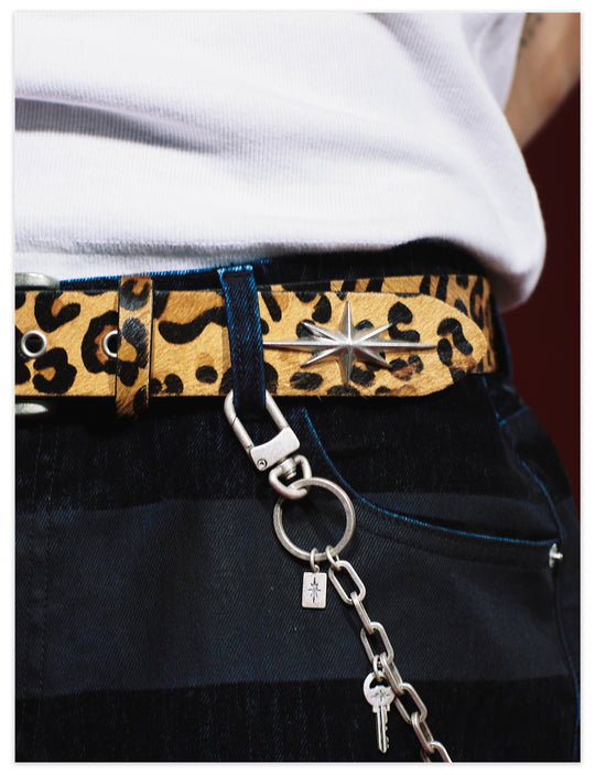 Remedy Star Studded Cowhide Leather Belt | Face 3 Face