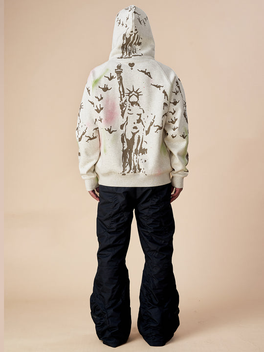 EVILKNIGHT(EK) Hand Splash Ink Spray Paint Hoodie