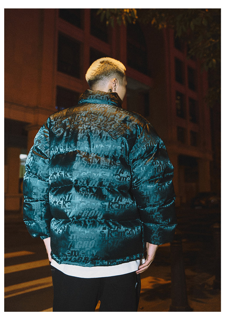 Remedy x STA STARMD SR 3D Logo Full Print Puffer Jacket | Face 3 Face