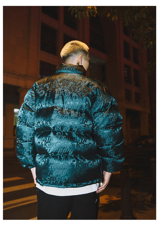 Remedy x STA STARMD SR 3D Logo Full Print Puffer Jacket | Face 3 Face