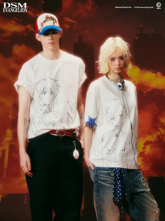 DSM x EVA Character Graphic Print Short Sleeve Tee