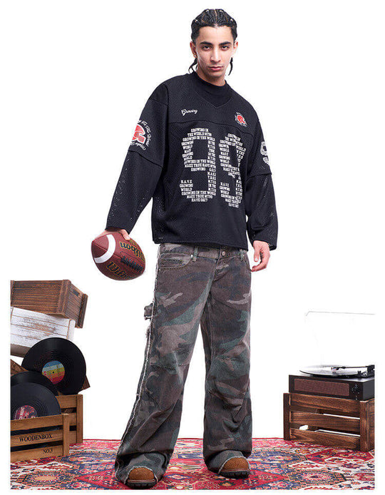 F3F Select 99 V Neck Mesh Long Sleeve Jersey | Face 3 Face