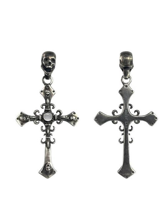 Night Lab Agate Skull Cross Necklace | Face 3 Face