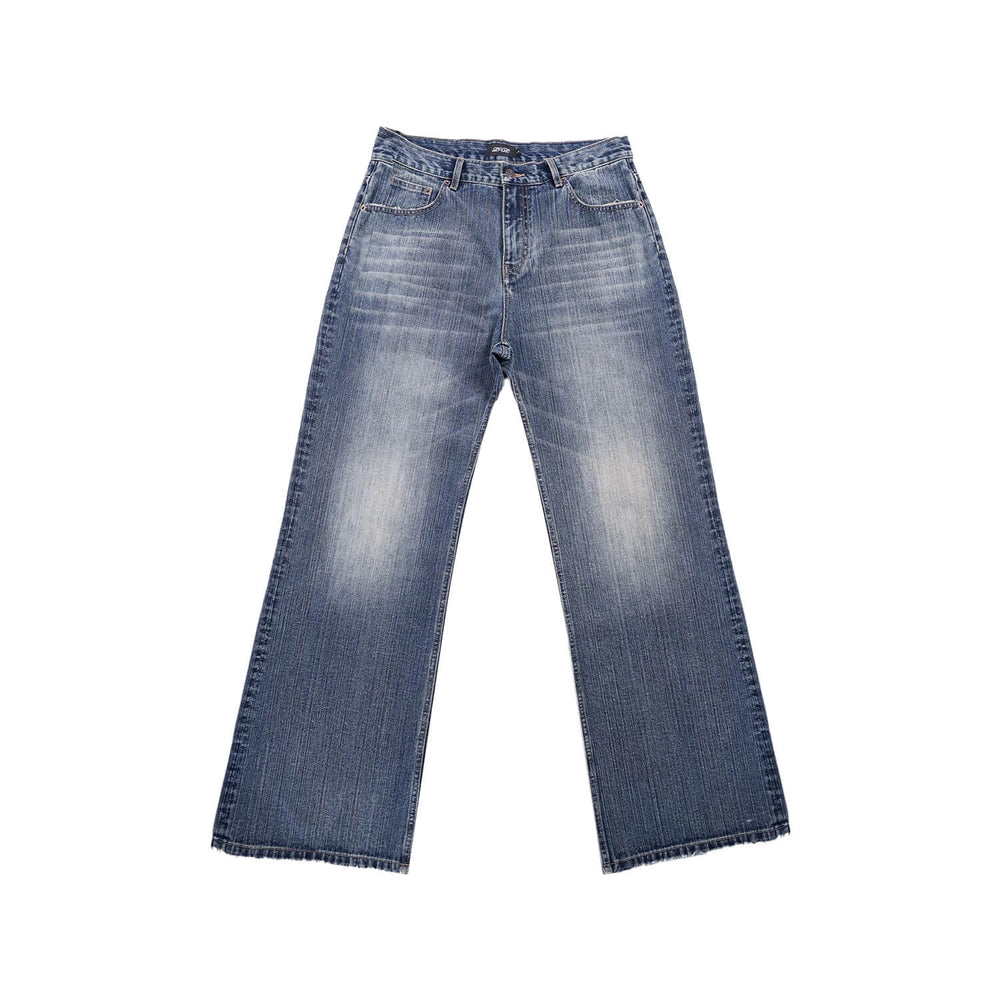 S45 Vintage Washed Distressed Slight Flare Jeans | Face 3 Face