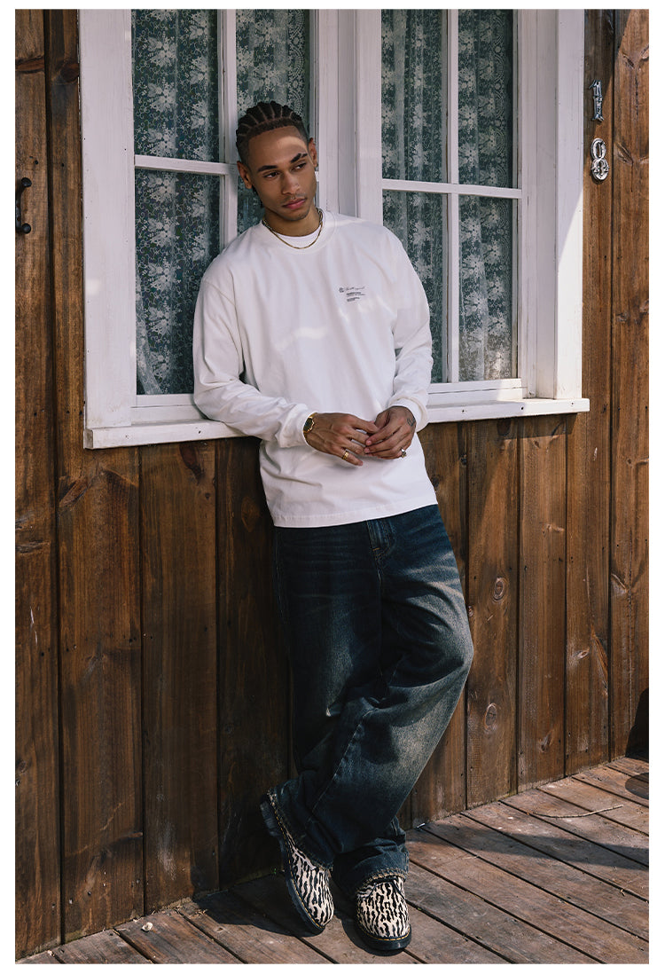 Remedy Script Print Long Sleeve Tee | Face 3 Face