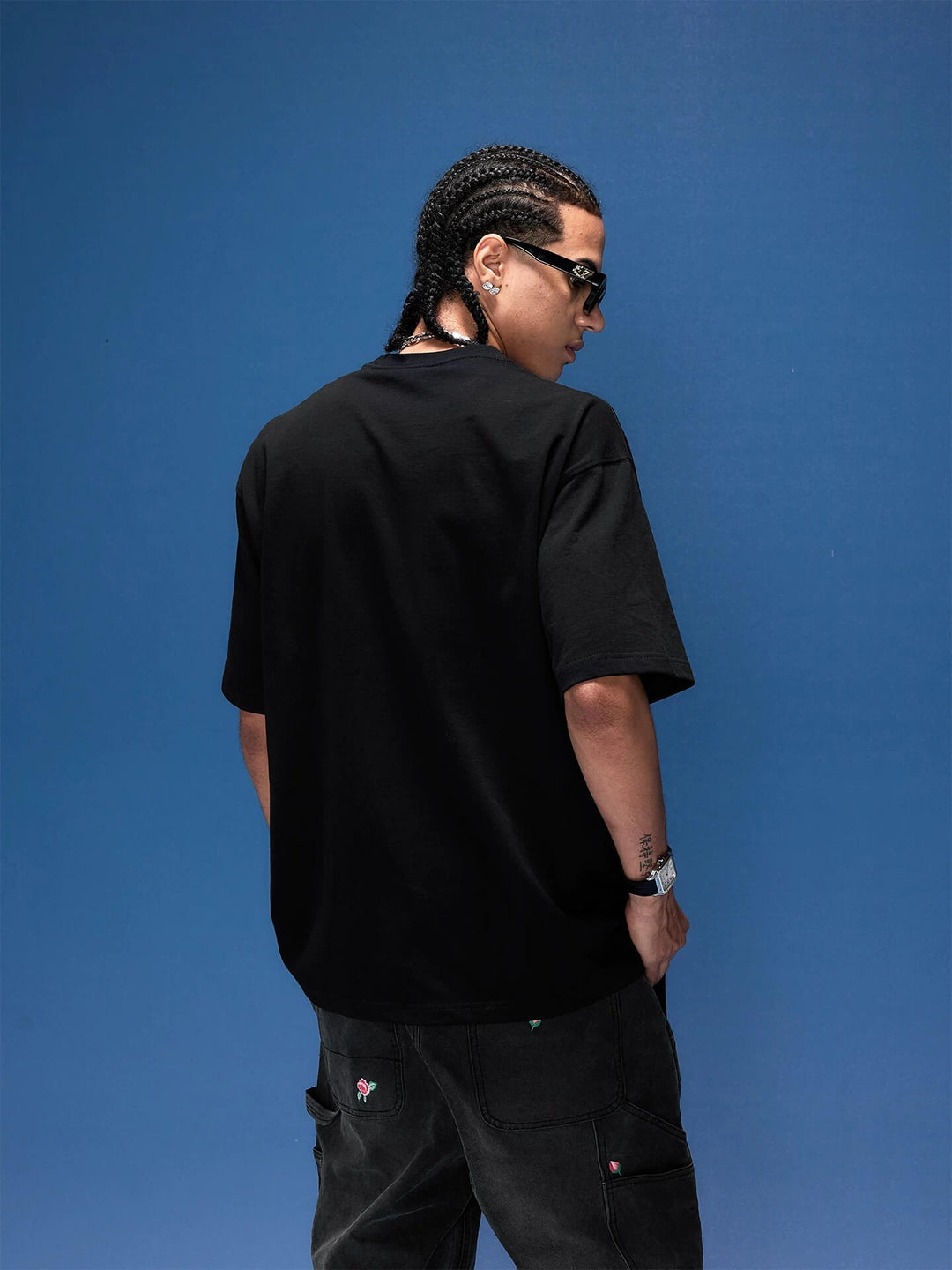 1807 Vintage Floral Chain Logo Print Short Sleeve Tee | Face 3 Face