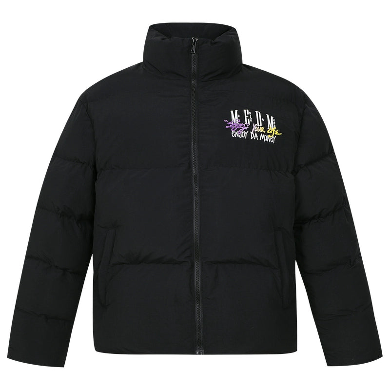 MEDM Gradient Embroidered Puffer Jacket | Face 3 Face