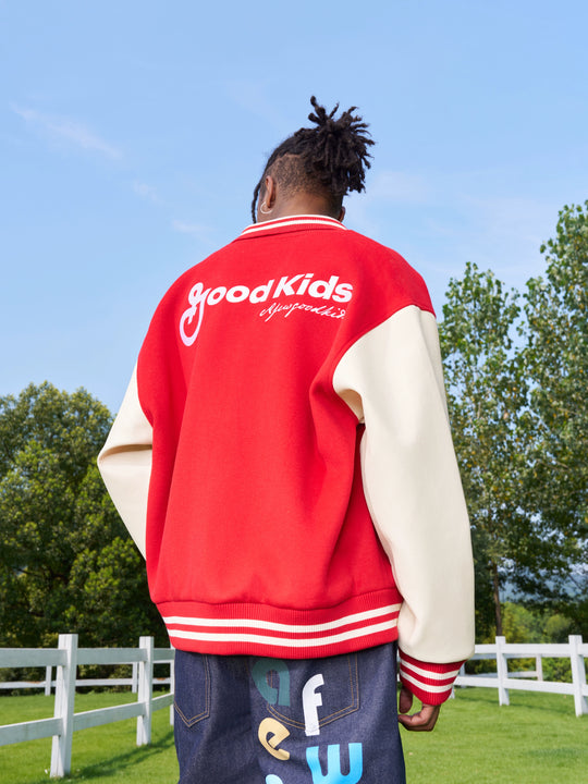 AFGK Flying Bird Embroidered Varsity Jacket | Face 3 Face