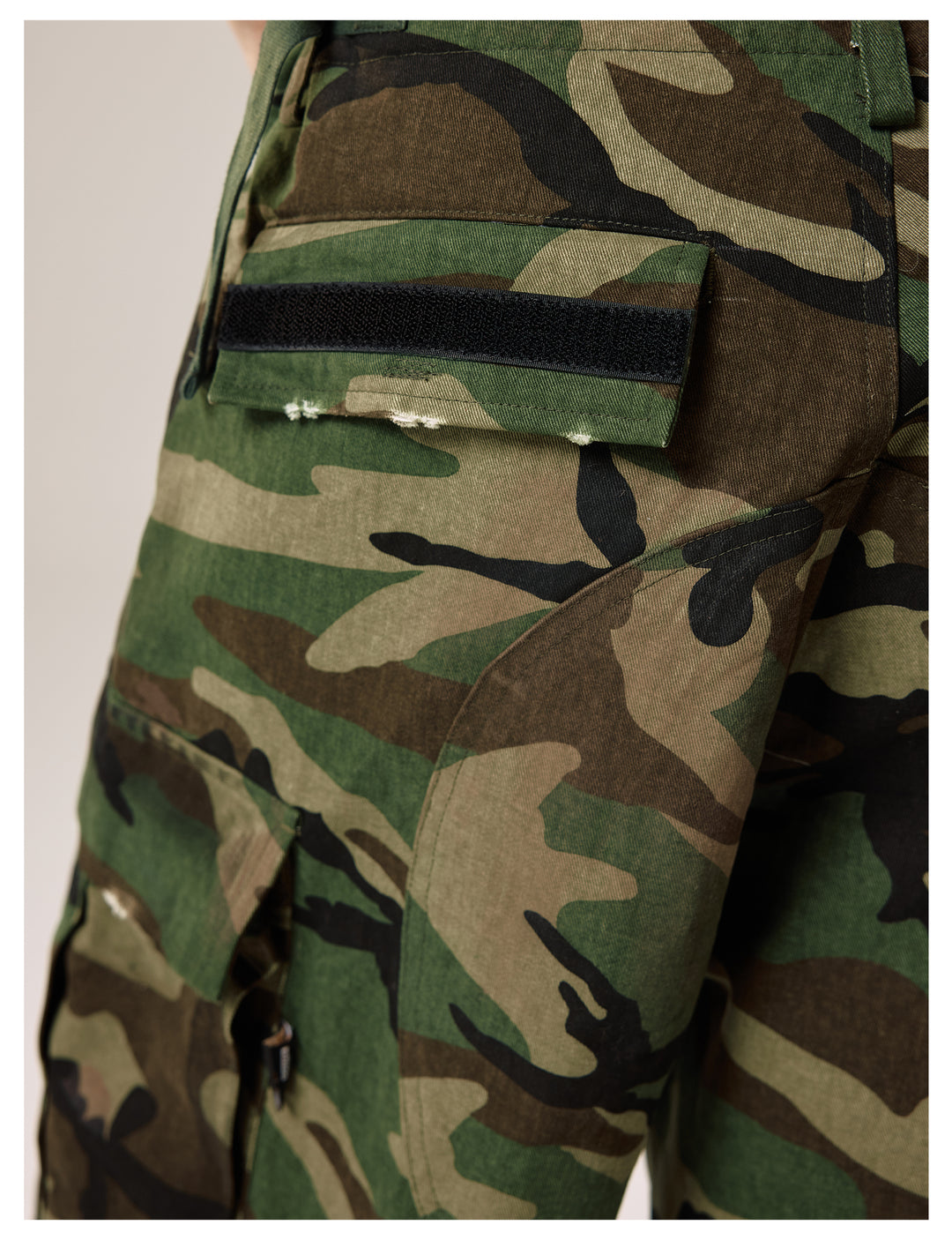Remedy Paint Stained Camouflage Work Cargo Shorts | Face 3 Face