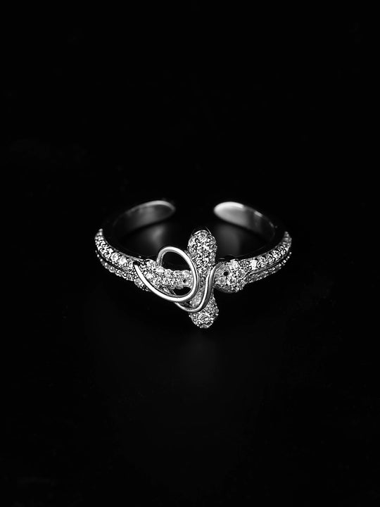 Small Town Kid Cubic Zirconia Cross Diamond Ring | Face 3 Face