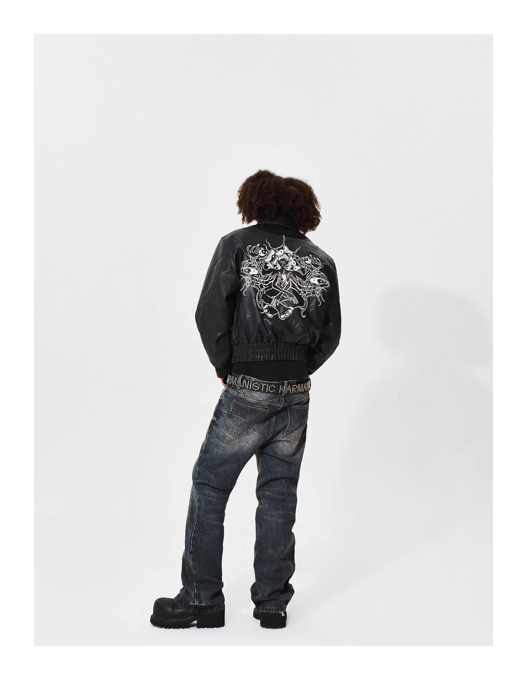 KARMANISTIC 3D Cat Whisker Washed Flared Pants | Face 3 Face