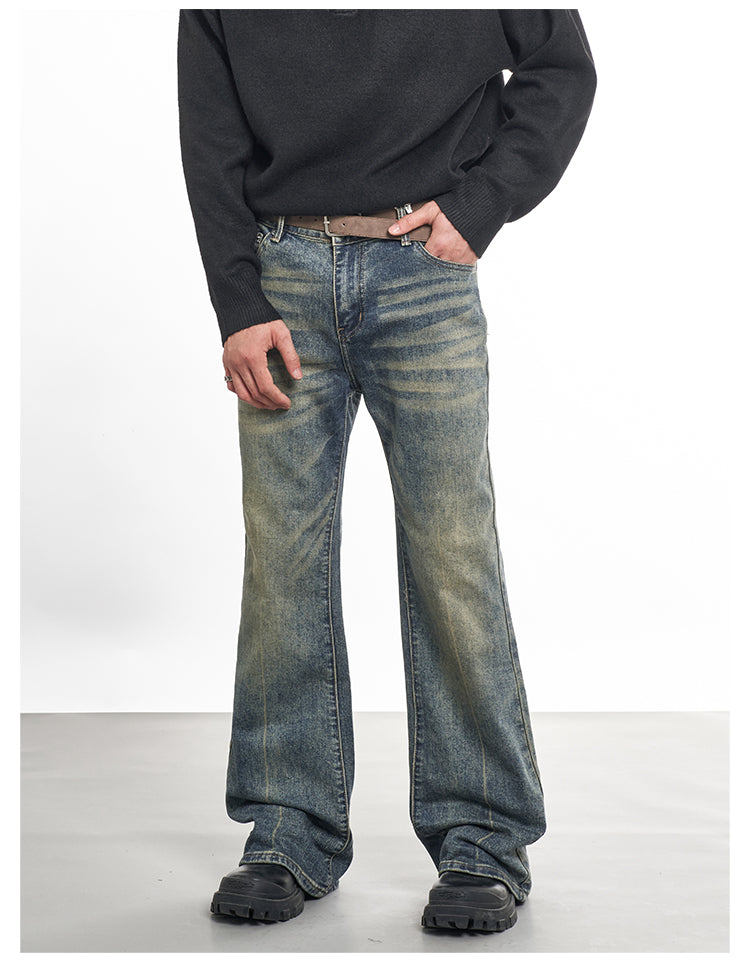 F3F Select Cat Whisker Washed Micro Flare Jeans | Face 3 Face