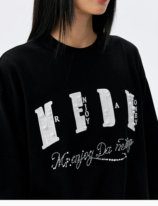 MEDM Pearl Patch Logo Long Sleeve Tee | Face 3 Face
