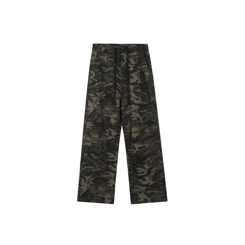 Streetwear baggy pants | Achock Camouflage Drawstring Baggy Work Pants | Face 3 Face