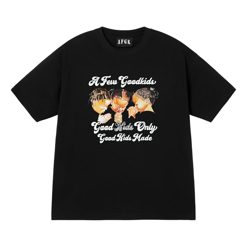 AFGK Three Kids Prayer Logo Tee