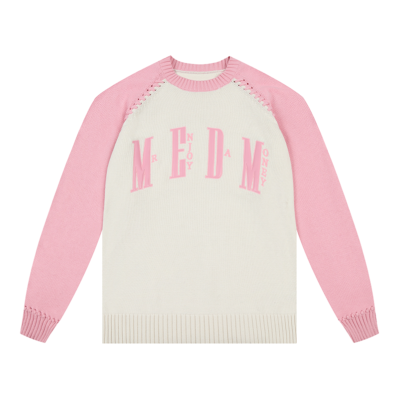 MEDM Color-Blocked Raglan Sleeve Knit Sweater | Face 3 Face