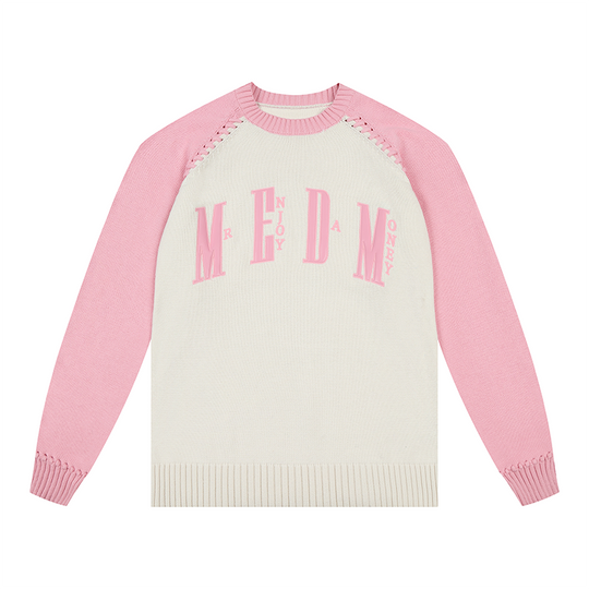 MEDM Color-Blocked Raglan Sleeve Knit Sweater | Face 3 Face