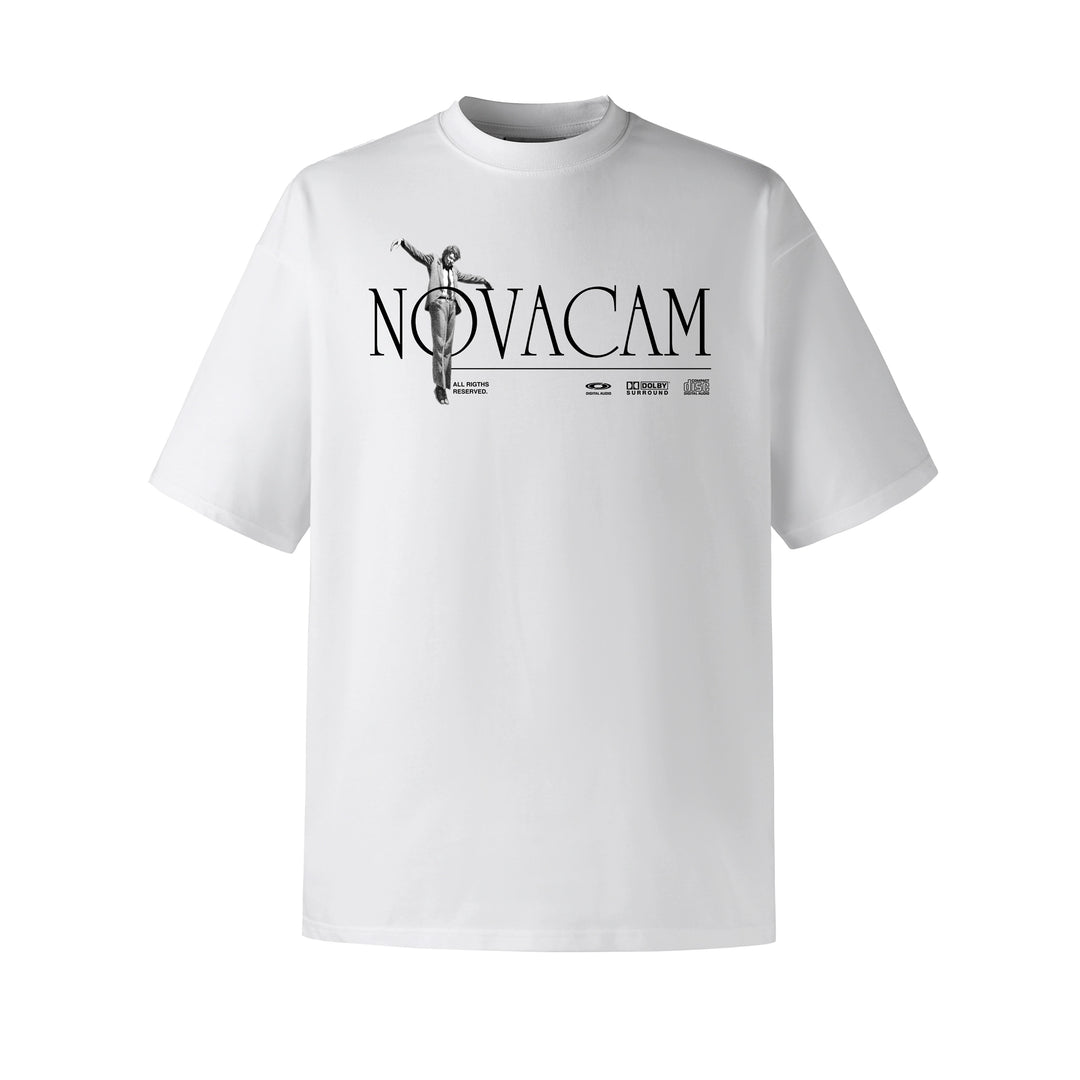 NOVACAM Letter Print Logo Tee | Face 3 Face