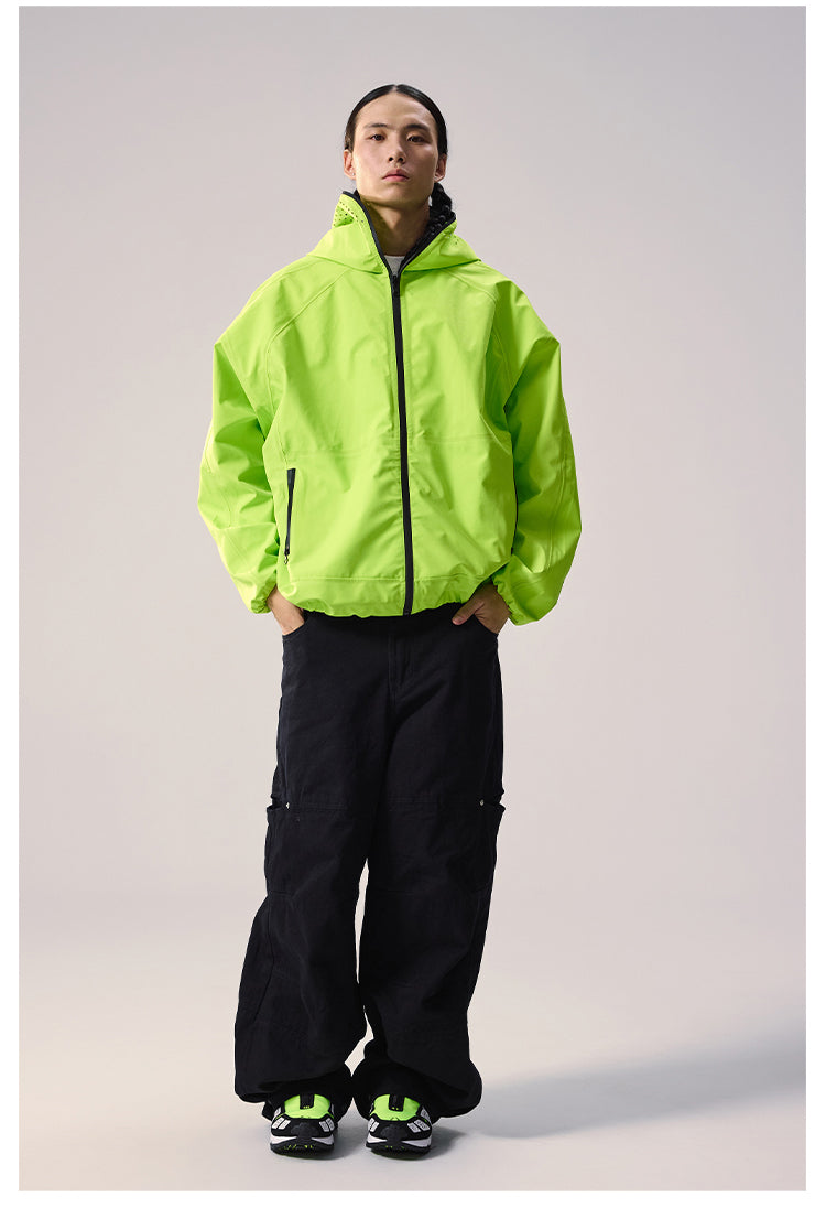 Remedy Devil Horn Hooded Windbreaker Jacket | Face 3 Face