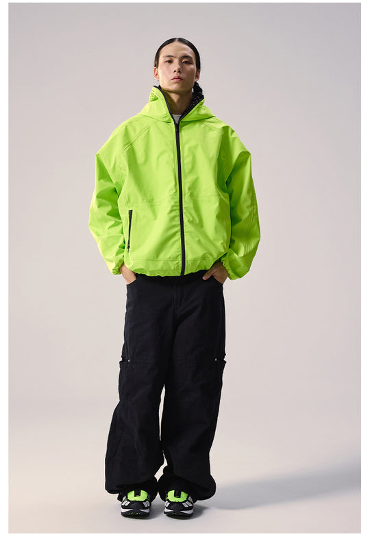 Remedy Devil Horn Hooded Windbreaker Jacket | Face 3 Face