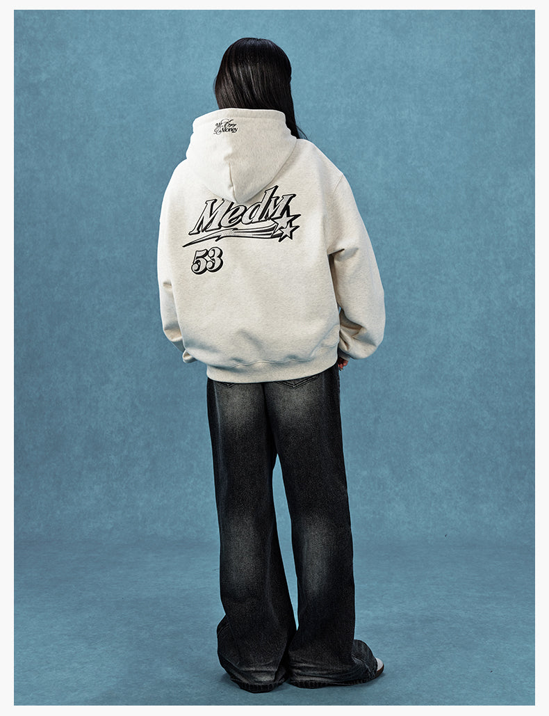 MEDM Rhinestone Star Logo Embroidered Hoodie | Face 3 Face