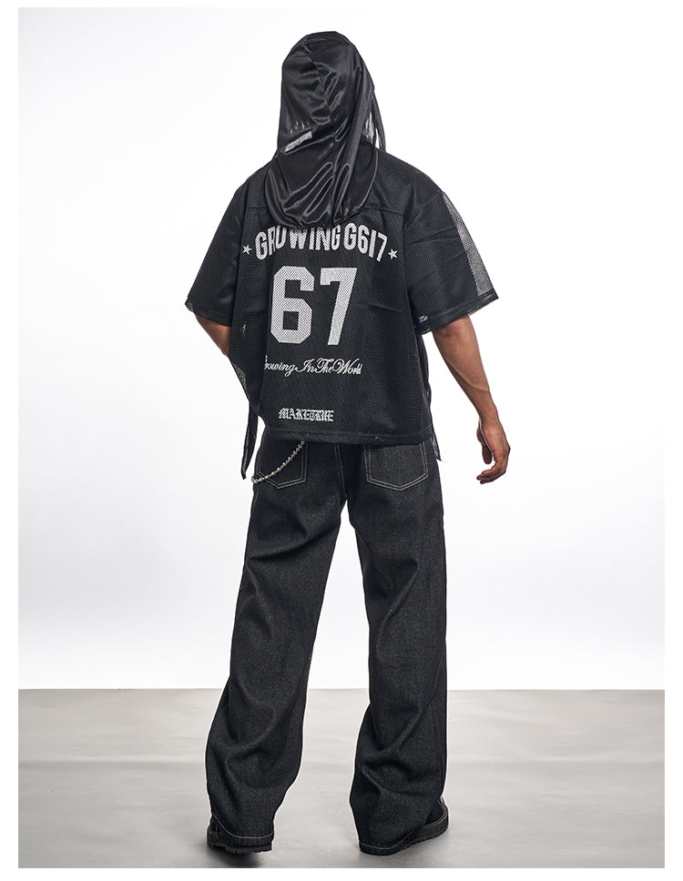 F3F Select 67 Numbering Printed Logo Mesh Hockey Jersey Tee | Face 3 Face