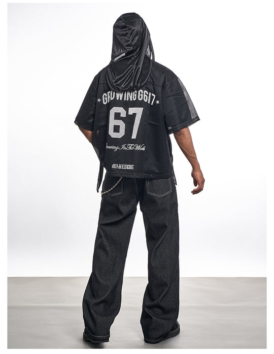 F3F Select 67 Numbering Printed Logo Mesh Hockey Jersey Tee | Face 3 Face