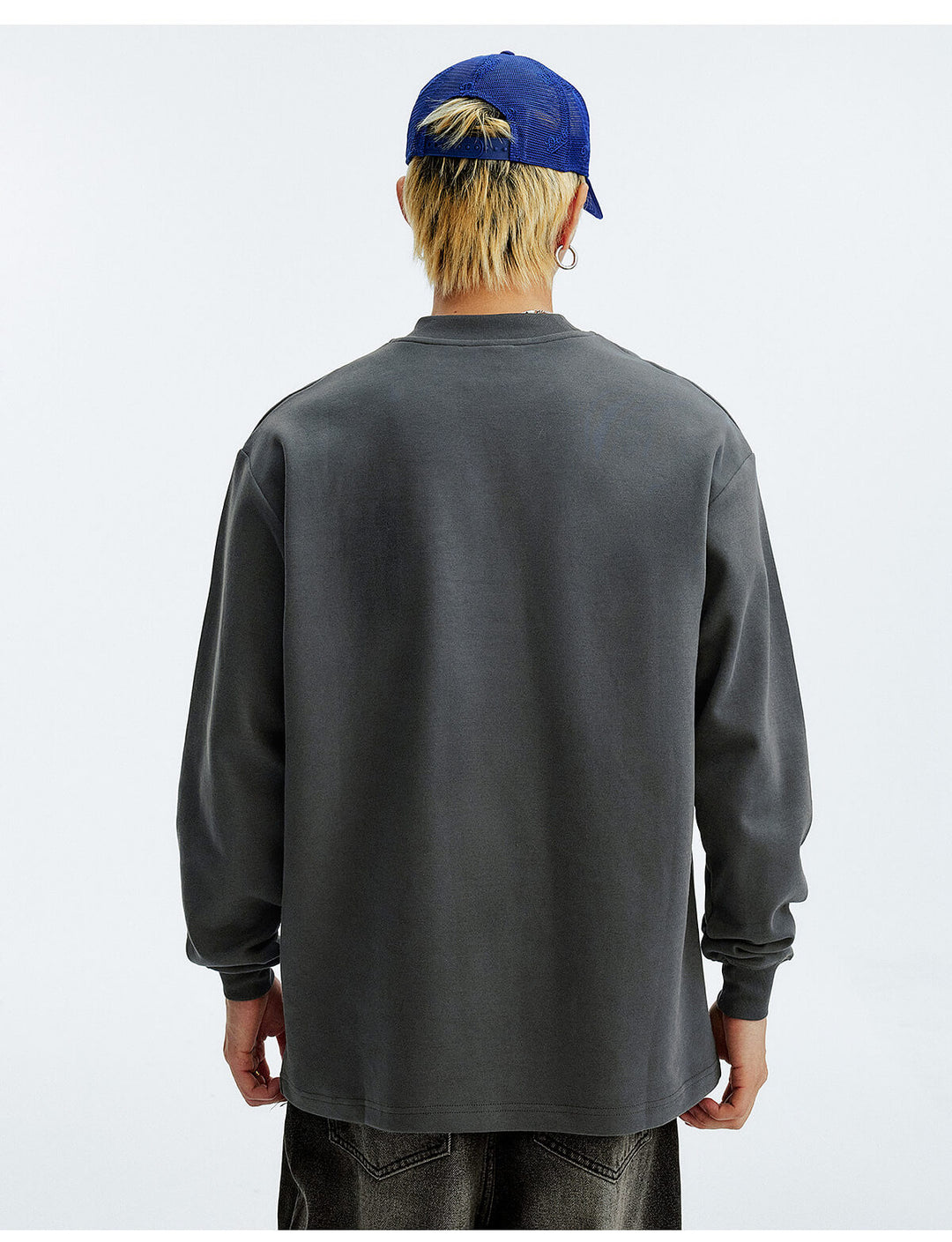 MEDM Warm Fleece Basic Long Sleeve Tee | Face 3 Face