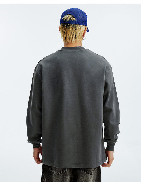 MEDM Warm Fleece Basic Long Sleeve Tee | Face 3 Face