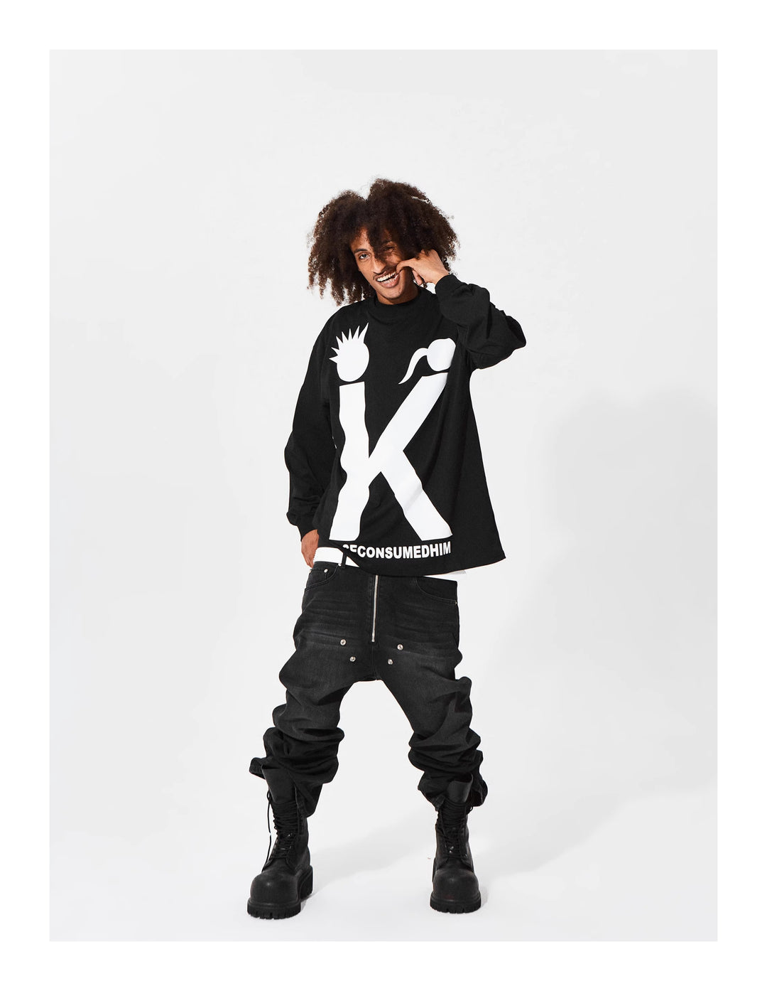 KARMANISTIC Big K Logo Long Sleeve Tee | Face 3 Face
