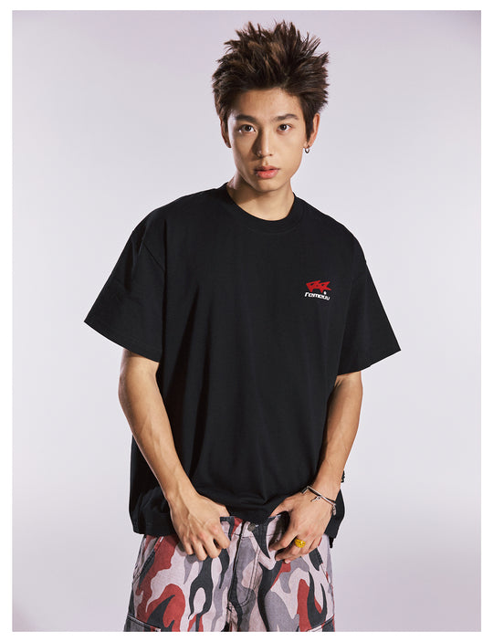 Remedy Flocking Logo Print Tee | Face 3 Face