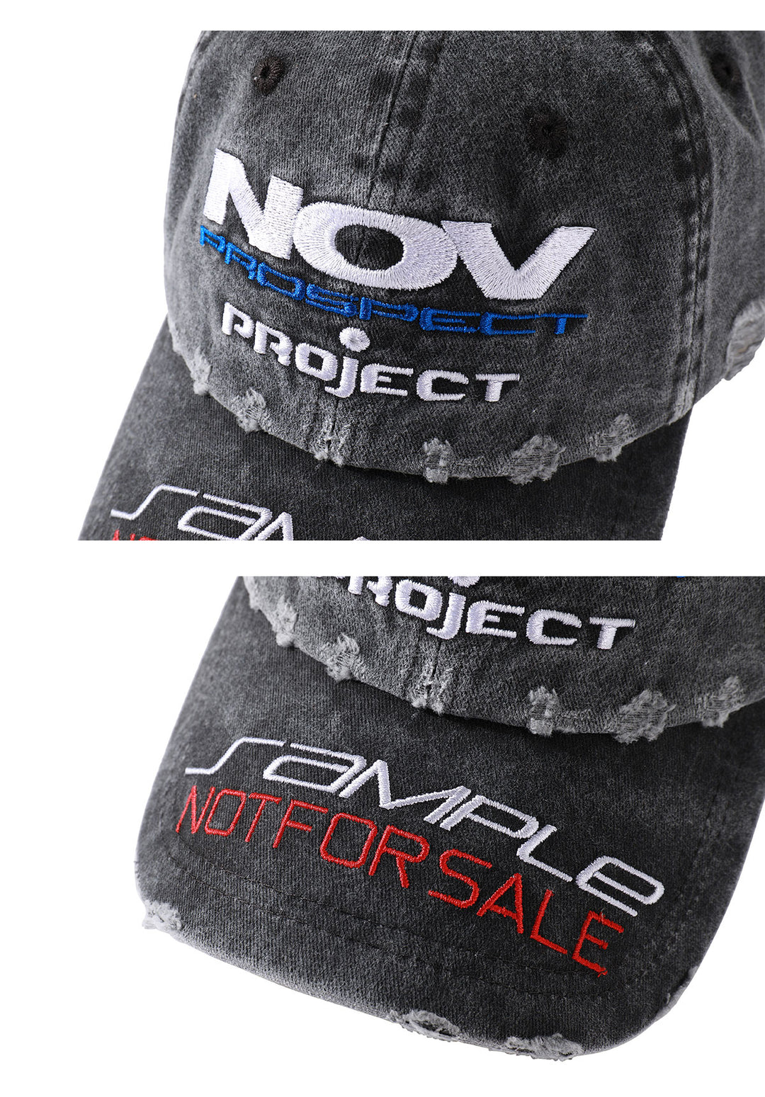 NOVACAM Distressed NOV Logo Embroidered Dad Hat | Face 3 Face