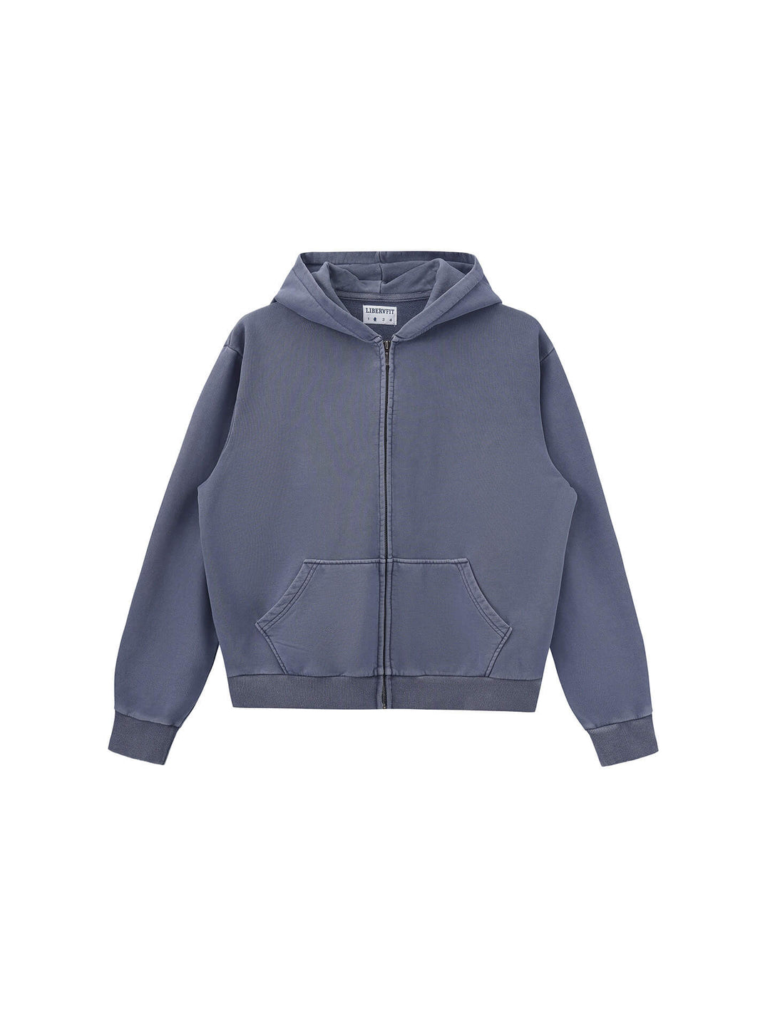 LIBERAFIT Vintage Dyed Zip Up Hoodie | Face 3 Face