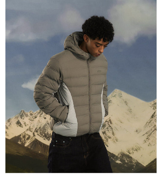 S45 Two Tone Double Stitched Lightweight Down Jacket | Face 3 Face