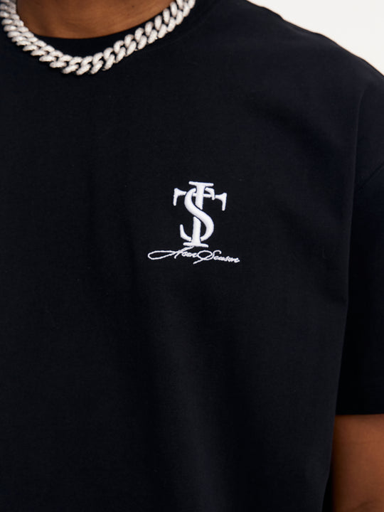 Small Town Kid Classic Logo Embroidered Small Label Tee | Face 3 Face