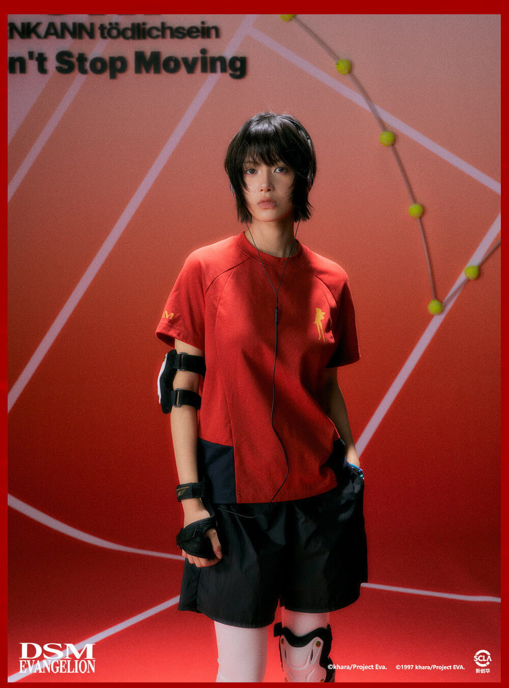 DSM x EVA Plugsuit Inspired Quick Dry Short Sleeve Tee