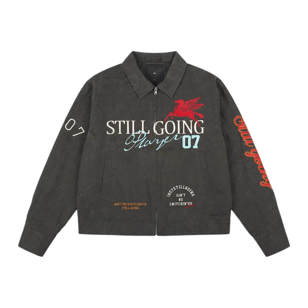 1807 Pegasus 3D Embroidered Detroit Jacket | Face 3 Face