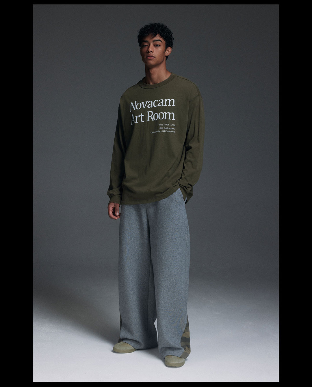 NOVACAM Novacam Art Room Backstitching Frayed Long Sleeve Tee | Face 3 Face