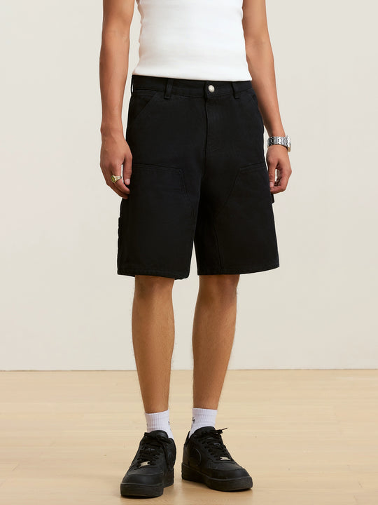 Small Town Kid Washed Double Knee Shorts | Face 3 Face