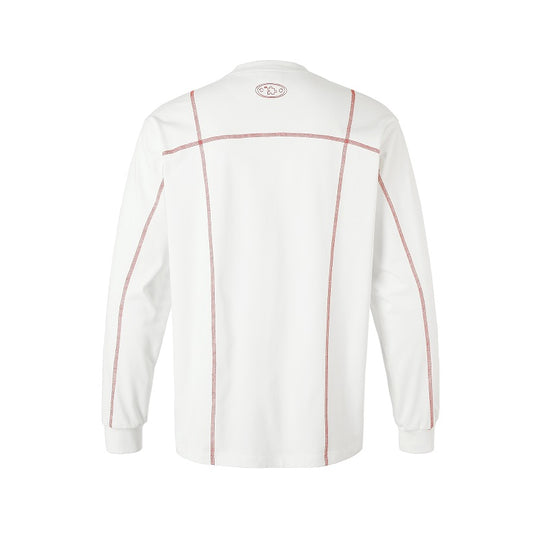 YADcrew Decorative Line Functional Long Sleeve Tee