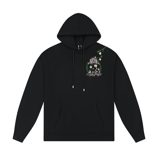 MEDM Embroidered Flowers Hoodie