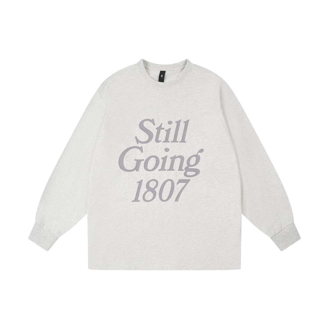 1807 STILLGOING Crackle Print Long Sleeve Tee | Face 3 Face