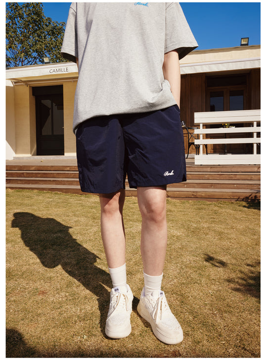 Remedy Embroidered Nylon Sports Shorts | Face 3 Face