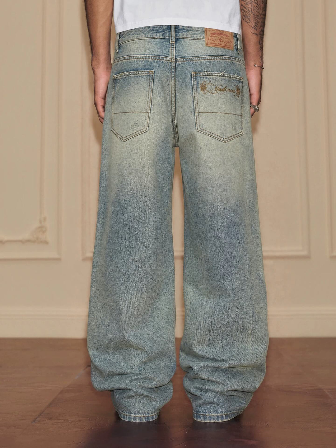 YADcrew Vintage Washed Ripped Jeans | Face 3 Face