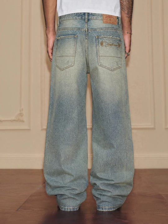 YADcrew Vintage Washed Ripped Jeans | Face 3 Face